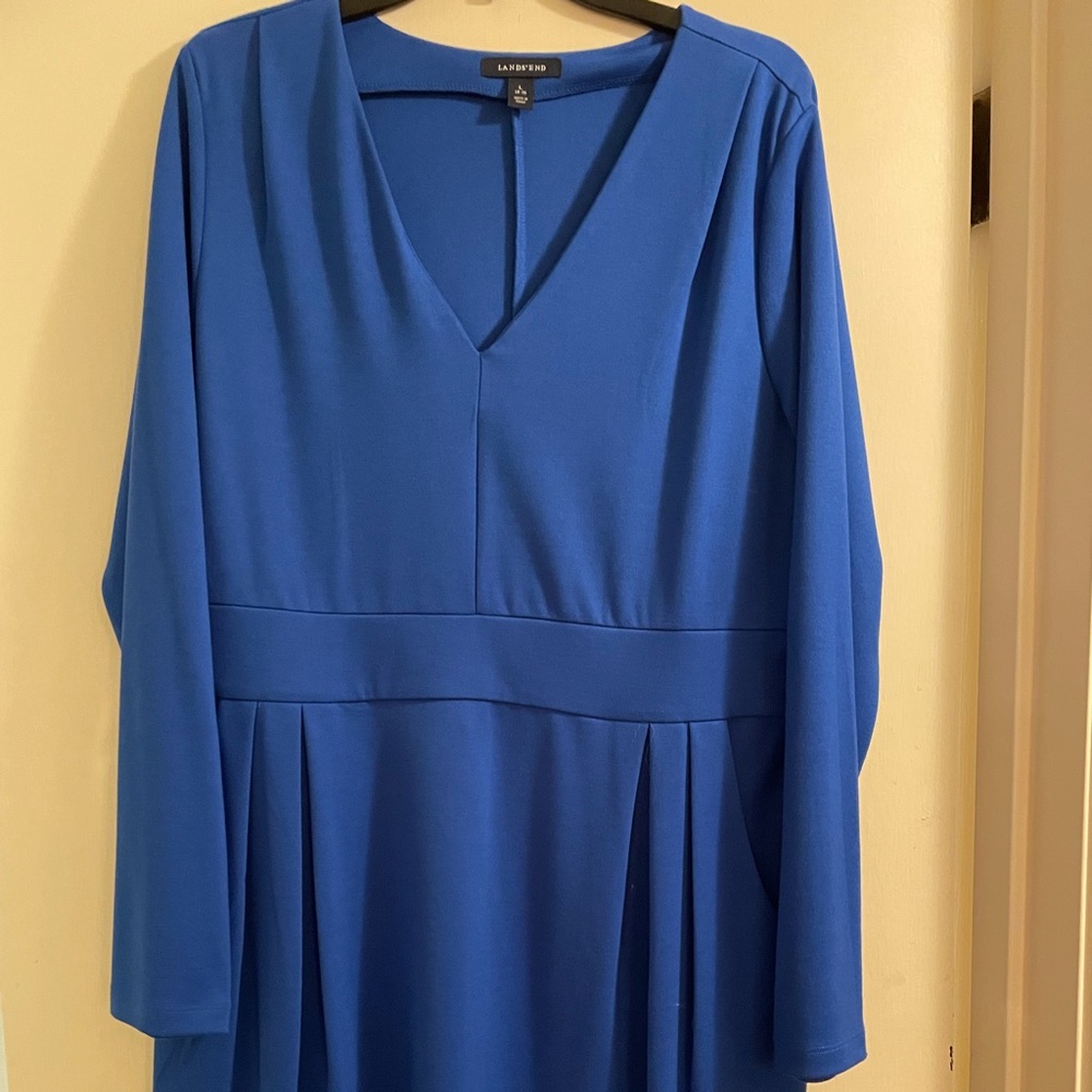 Lands end knee length knit dress